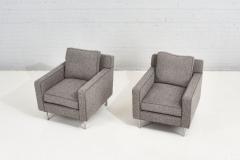 Pair Dunbar Chairs Gray Boucle 1960 - 2347902