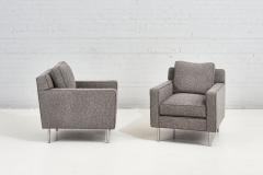 Pair Dunbar Chairs Gray Boucle 1960 - 2347904