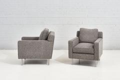 Pair Dunbar Chairs Gray Boucle 1960 - 2347905