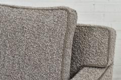 Pair Dunbar Chairs Gray Boucle 1960 - 2347907