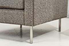 Pair Dunbar Chairs Gray Boucle 1960 - 2347909