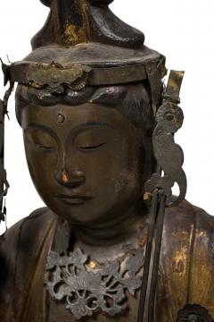 Pair Edo era giltwood standing Amitabha Buddhas - 4631102