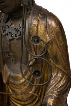 Pair Edo era giltwood standing Amitabha Buddhas - 4631106
