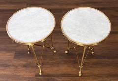 Pair Empire Bronze Marble Gueridons - 4420916
