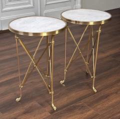 Pair Empire Bronze Marble Gueridons - 4420918