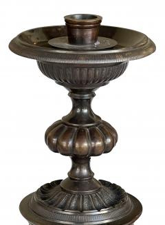 Pair Empire Style Bronze Candle Holders - 4041921