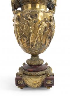Pair Empire Style Bronze Urn Table Lamps - 4170870