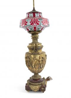 Pair Empire Style Bronze Urn Table Lamps - 4170872