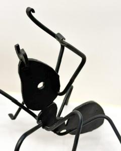 Pair Enameled Metal Black Ant Sculptures - 3505903