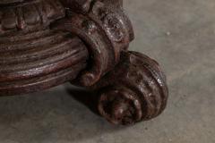 Pair English 19thC Mahogany Painted Cast Iron Tavern Tables - 4496422