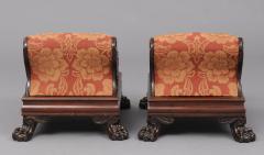 Pair English Antique Regency Footstools - 123763