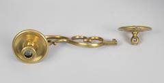 Pair English Brass Wall Sconces 18th Century - 3134421