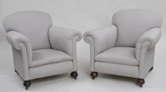 Pair English Club Chairs - 96702