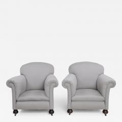 Pair English Club Chairs - 97938