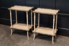 Pair English Country House Painted Occasional Tables - 2030631