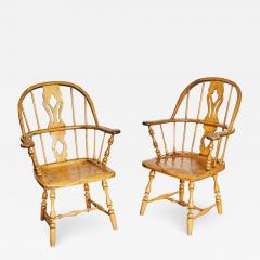 Pair English Country Windsor Chairs - 2360361