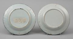 Pair English Delft Plates 18th Century - 266762