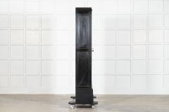 Pair English Ebonised Oak Glazed Bookcases - 4210603
