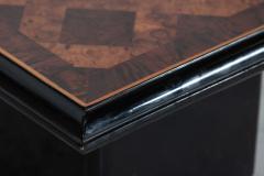 Pair English Mid Century Burr Walnut Side Tables - 2708284