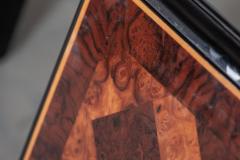 Pair English Mid Century Burr Walnut Side Tables - 2708286