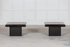 Pair English Mid Century Burr Walnut Side Tables - 2708287