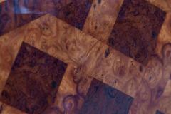 Pair English Mid Century Burr Walnut Side Tables - 2708288