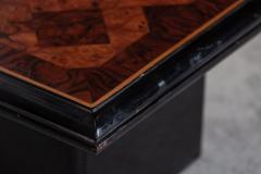 Pair English Mid Century Burr Walnut Side Tables - 2708290