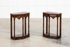 Pair English Oak Side Tables - 4092131