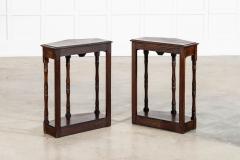 Pair English Oak Side Tables - 4092139