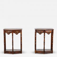 Pair English Oak Side Tables - 4095343
