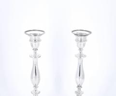 Pair English Regency Period Sheffield Plate Candlesticks circa 1800s - 3168692