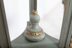 Pair English Regency Rams Head Parcel Gilt Carved Torcheres - 2272517