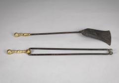 Pair Fireplace Tools Shovel and Tongs - 4420117