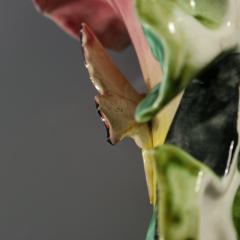 Pair Fives Lille Majolica Butterfly Wall Pockets - 4485167