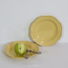 Pair French 19th Century Glazed Earthenware Plates - 4115841