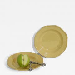 Pair French 19th Century Glazed Earthenware Plates - 4434537