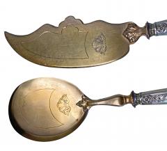 Pair French 1st standard Silver Fruit and Cake Servers C 1920  - 3229805