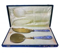 Pair French 1st standard Silver Fruit and Cake Servers C 1920  - 3229808