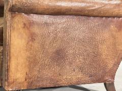Pair French Art Deco Leather Lounge Chairs 1930 - 3552500