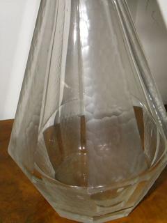 Pair French Art Etched Glass Decanters - 124702