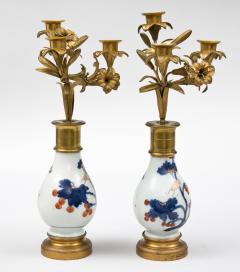 Pair French Candelabra on Imari Stands - 121429