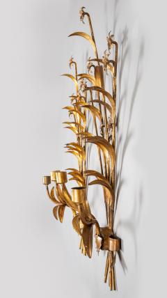 Pair French Gilt Metal Wall Sconces - 1255431