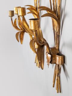 Pair French Gilt Metal Wall Sconces - 1255432