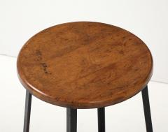 Pair French Industrial Bar Stools - 4381312