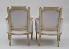 Pair French Louis XVI Style Bergeres - 96735