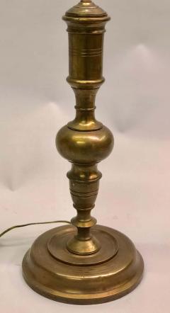 Pair French Mid Century Modern Neoclassical Gilt Bronze Solid Brass Table Lamps - 1844366