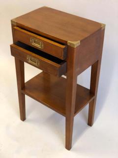 Pair French Mid Century Modern Style Marine Nightstands End Tables - 1830135