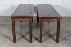 Pair French Oak Cafe Tables - 2918450