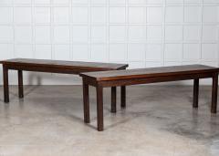 Pair French Oak Cafe Tables - 2918451