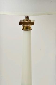 Pair French Opaline Lamps - 4160836